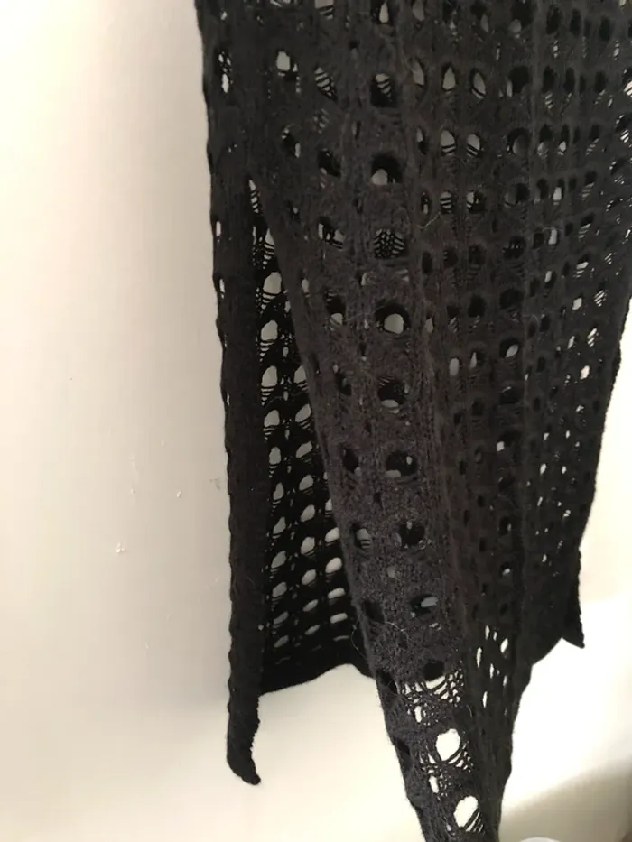 Jupe longue lainage a trous stradivarius taille XS - photo numéro 5