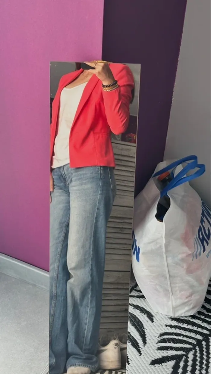 Blazer rose corail - photo numéro 8