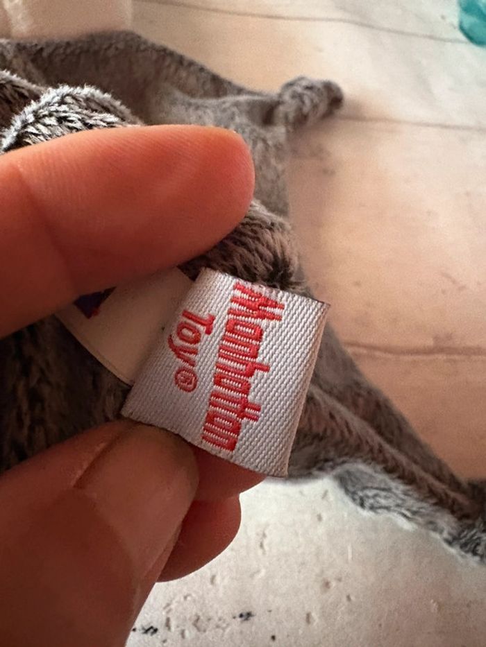 Doudou plat panda 🐼 gris blanc Manhattan toy - photo numéro 3