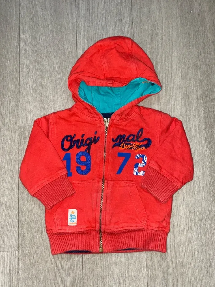 Gilet zippée réversible 6mois