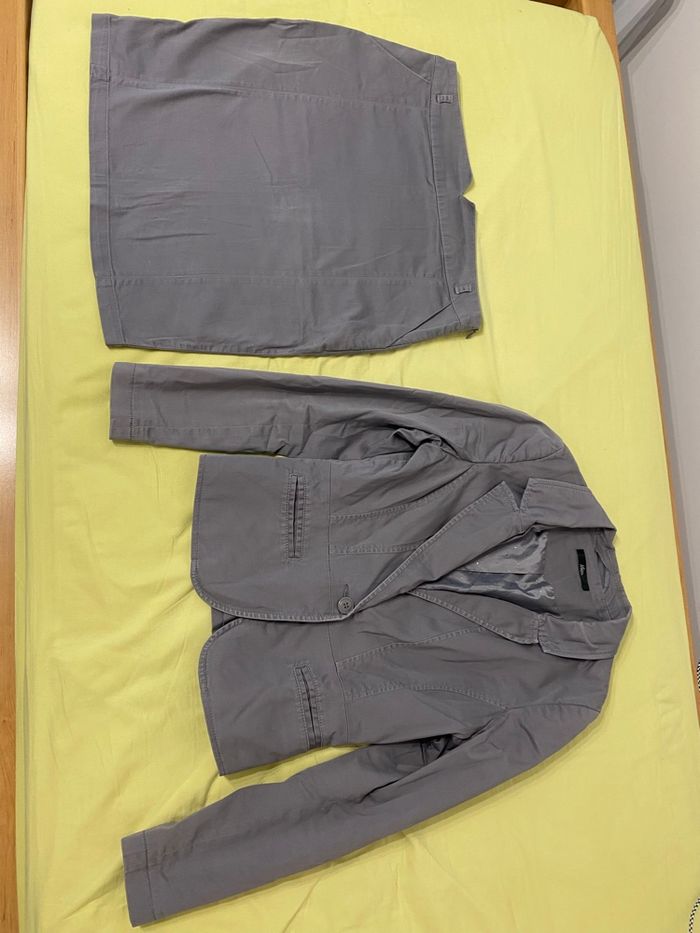 Ensemble tailleur gris mim