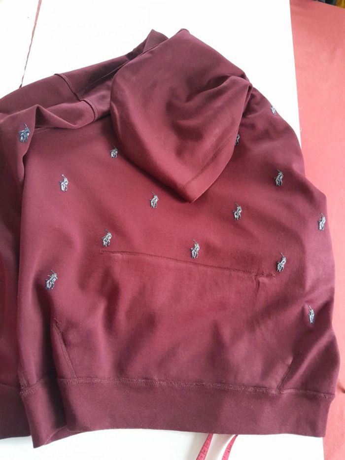 Sweat capuche polo ralph lauren brodé Pink pony xl - photo numéro 18