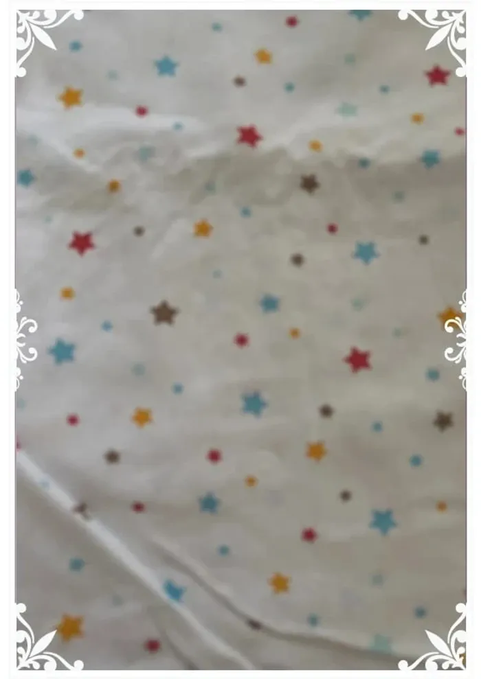 Tunique fille 10 ans – blanche à étoiles multicolores ⭐🌈 - photo numéro 4