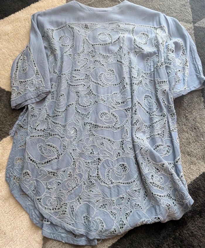 Chemise ajourée de dentelle anglaise - photo numéro 9