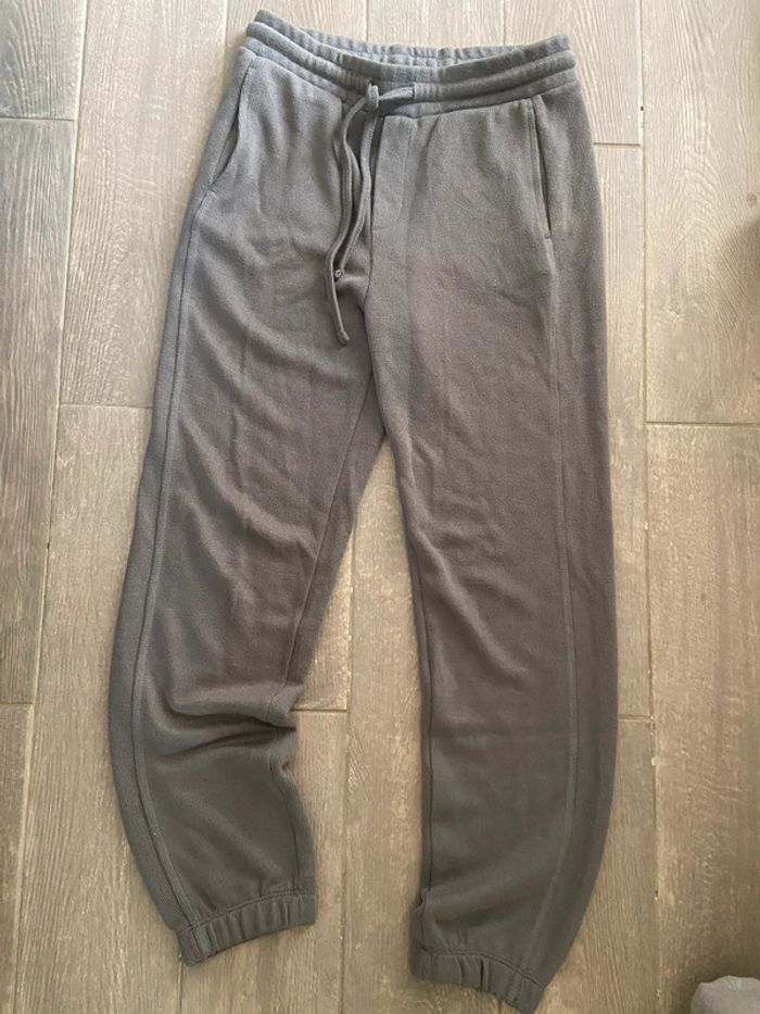 Jogging femme Zara en maille gris kaki