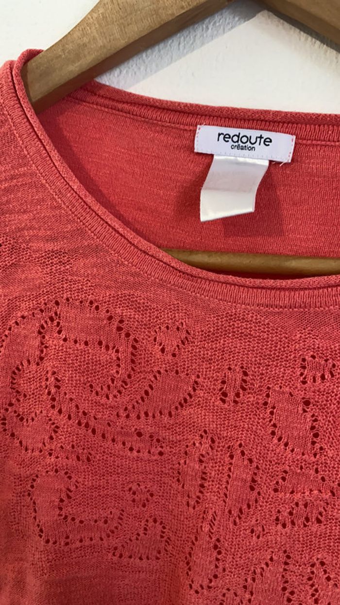 Pull fin corail - photo numéro 2