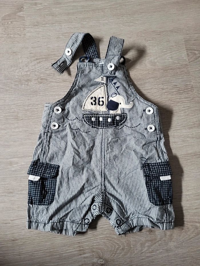 Ensemble polo, salopette et pantalon été 12 mois - photo numéro 2