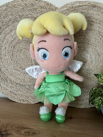 Doudou fée clochette jaune vert Disney store 