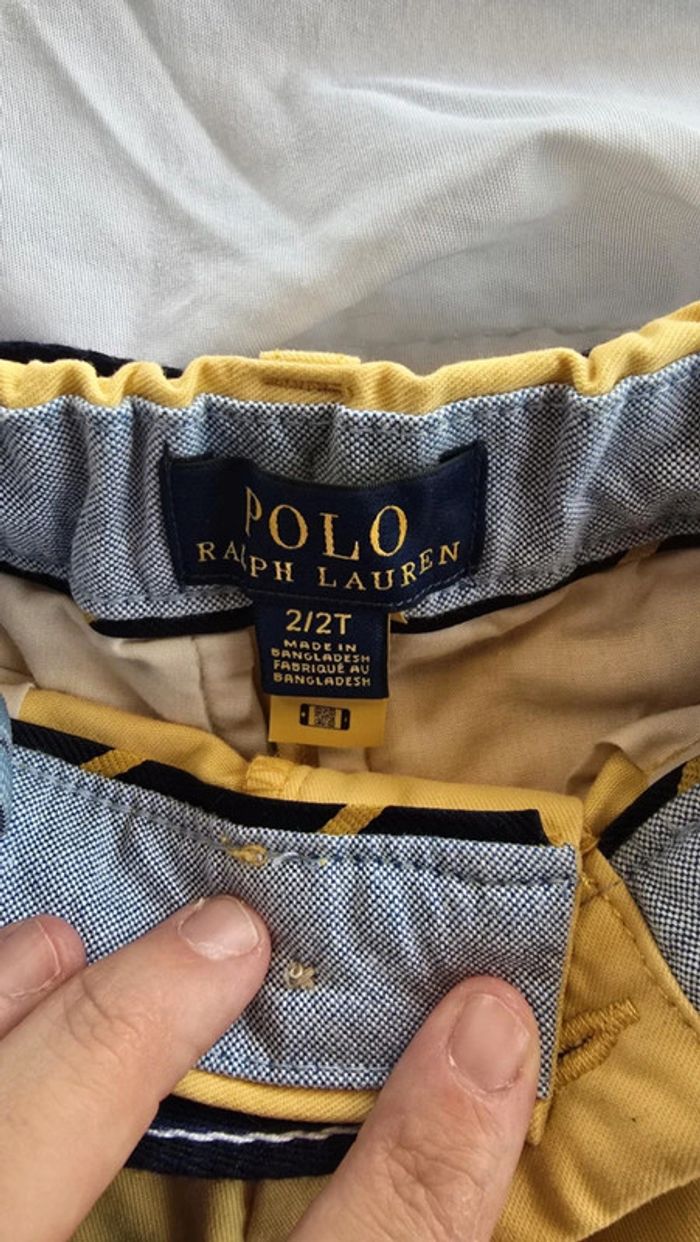 Short Ralph Lauren + petite ceinture - 24 mois - photo numéro 3