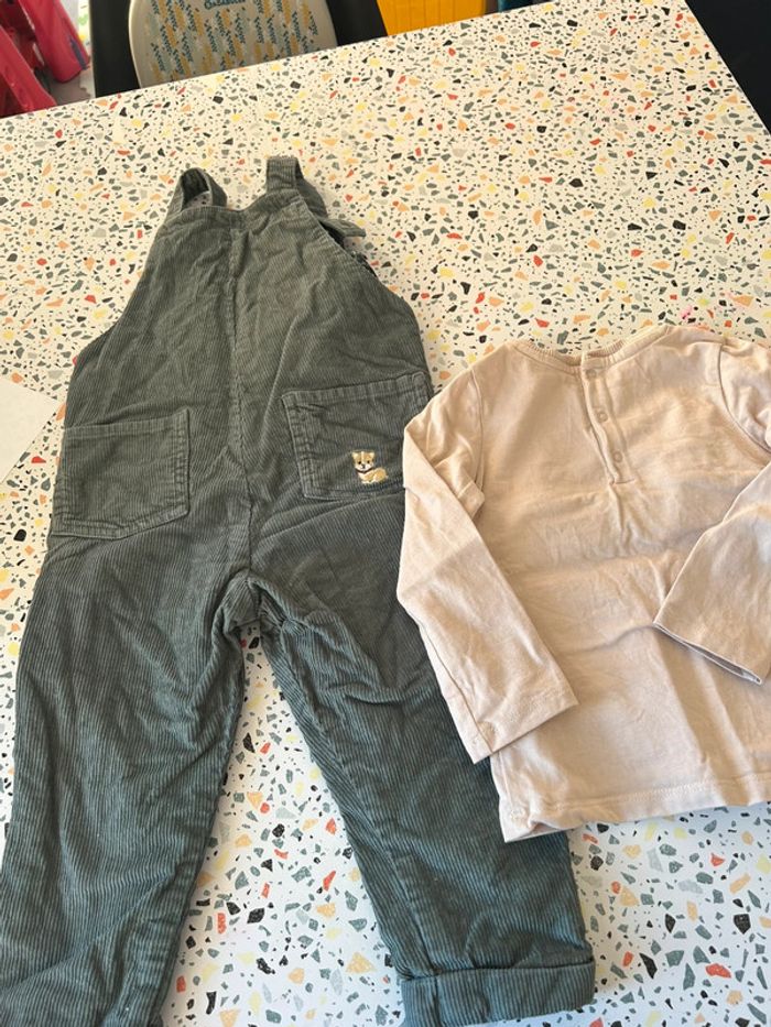 Ensemble salopette t-shirt sergent major - photo numéro 7