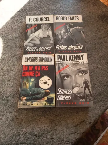 Lot de 4 livres fleuves noir n'63 / n' 758/ n'1059 et n'753