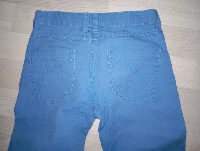 Pantalon en toile bleu clair forme jeans Tex
T. 9-10 ans - photo numéro 3