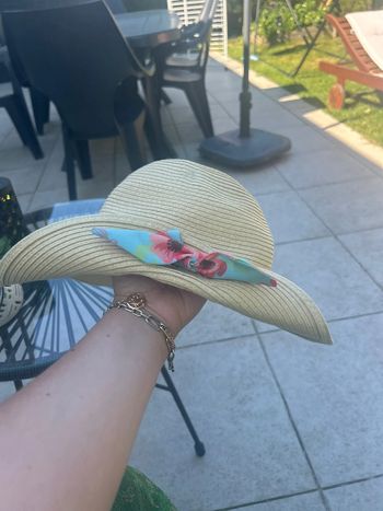 Chapeau de paille 55 cm