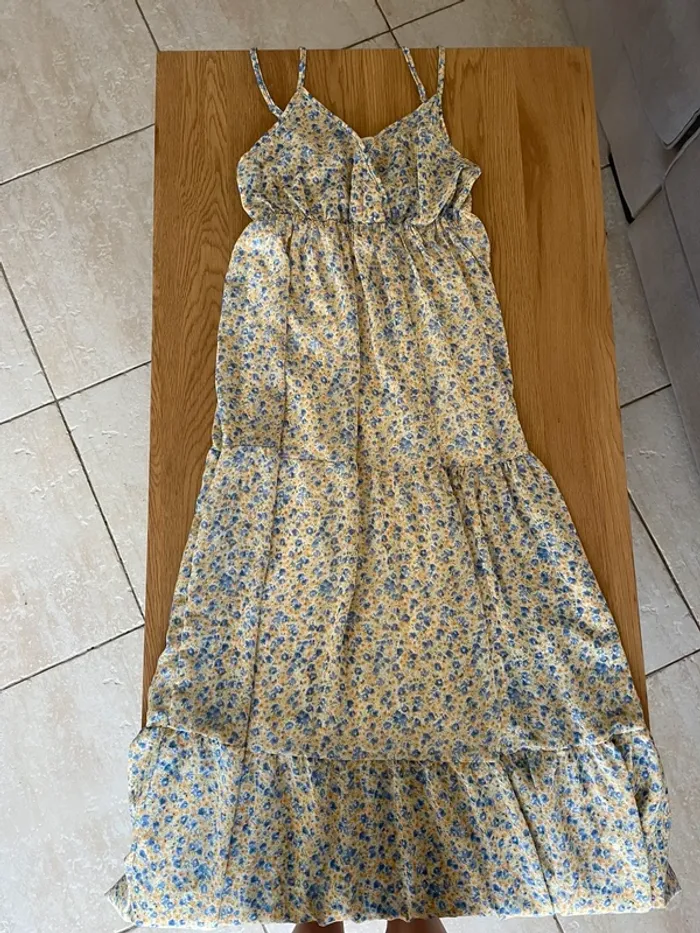 Robe longue fleurie