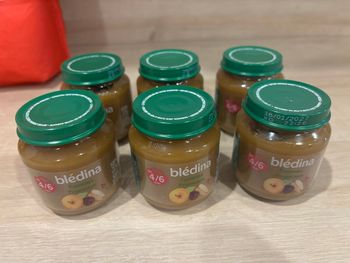 Compotes blédina 4/6 mois 