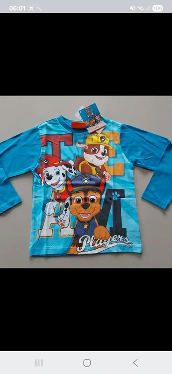 Tee shirt pat patrouille