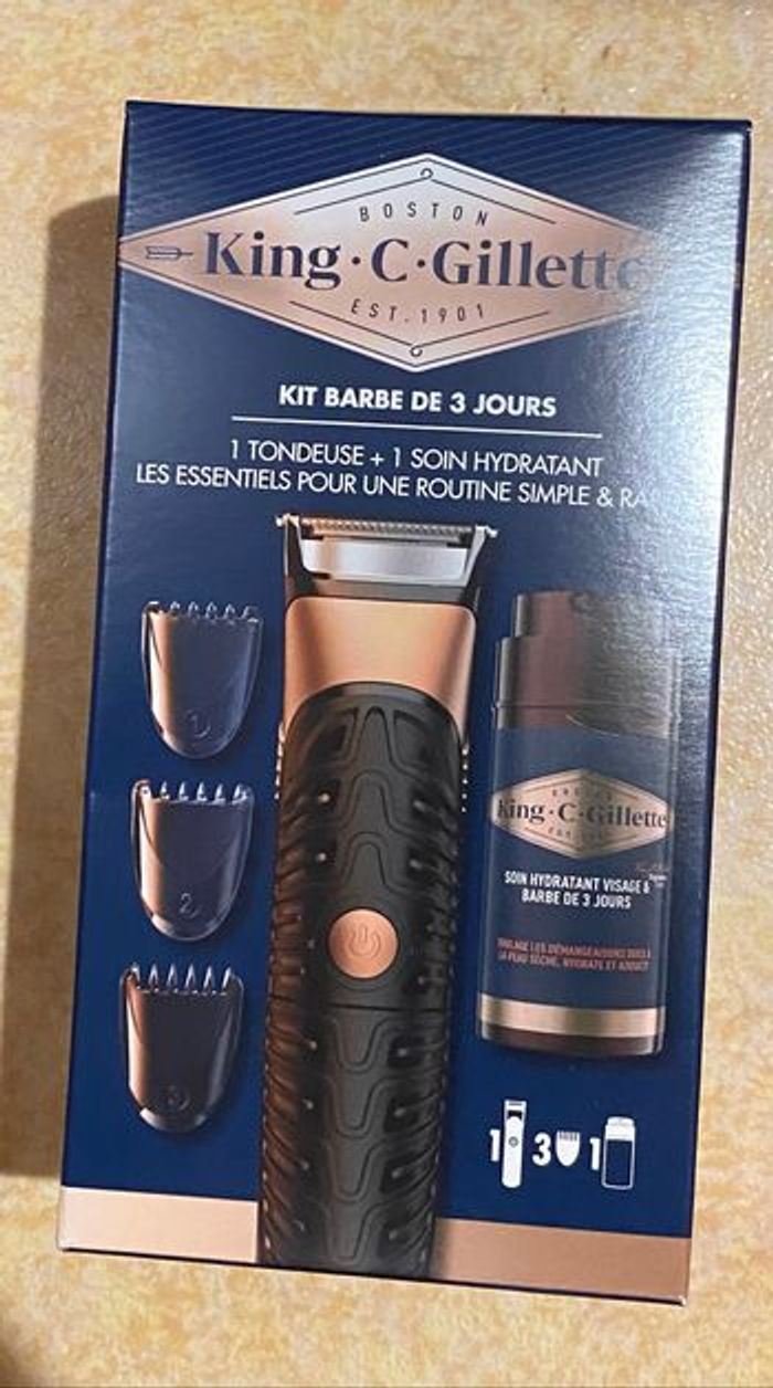 Kit barbe de 3 jours King c Gillette