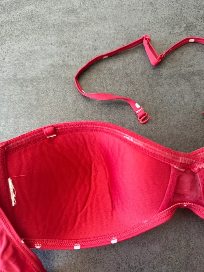 Maillot de bain femme 2 pièces à pois – Taille 38 - photo numéro 3