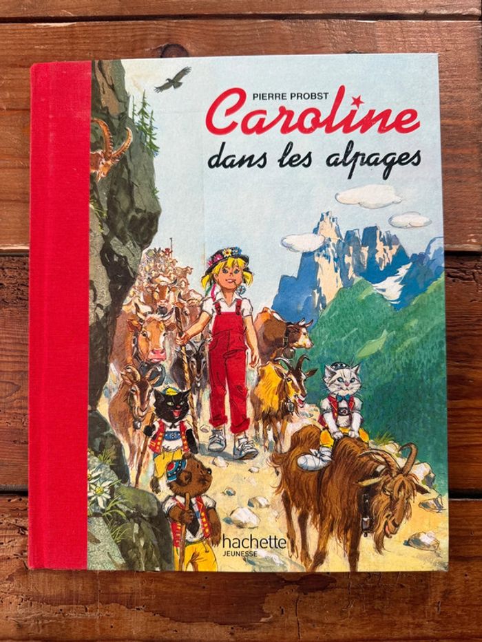 Moyen 2 - Livre édition limitée reliure rouge Caroline dans les Alpages Pierre Probst bd