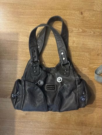 Sac à main gris vintage