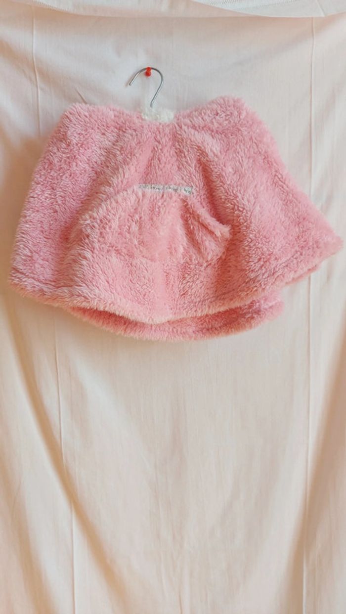 Poncho polaire- à capuche fille taille 4 ans