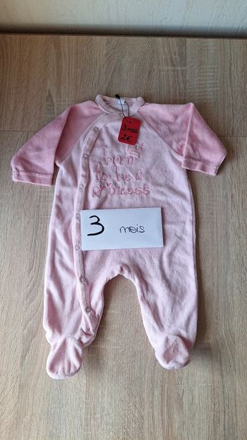 🌜 Pijama velour 3 mois. #lunaGL3mois🌛