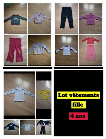 Lot vêtements fille. Hiver. 
Taille 4 ans