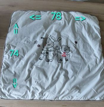 🌾 Joli couverture bébé bien chaude 74 x 78 mixte 🌾
