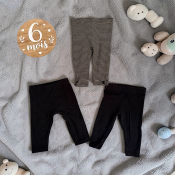Lot de 3 leggings fins mixtes - T6mois - Vertbaudet et autres marques 