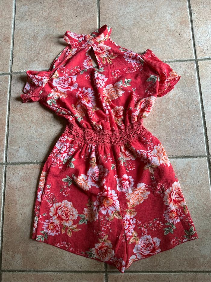 Combishort fleuris rose Asimu Taille 38