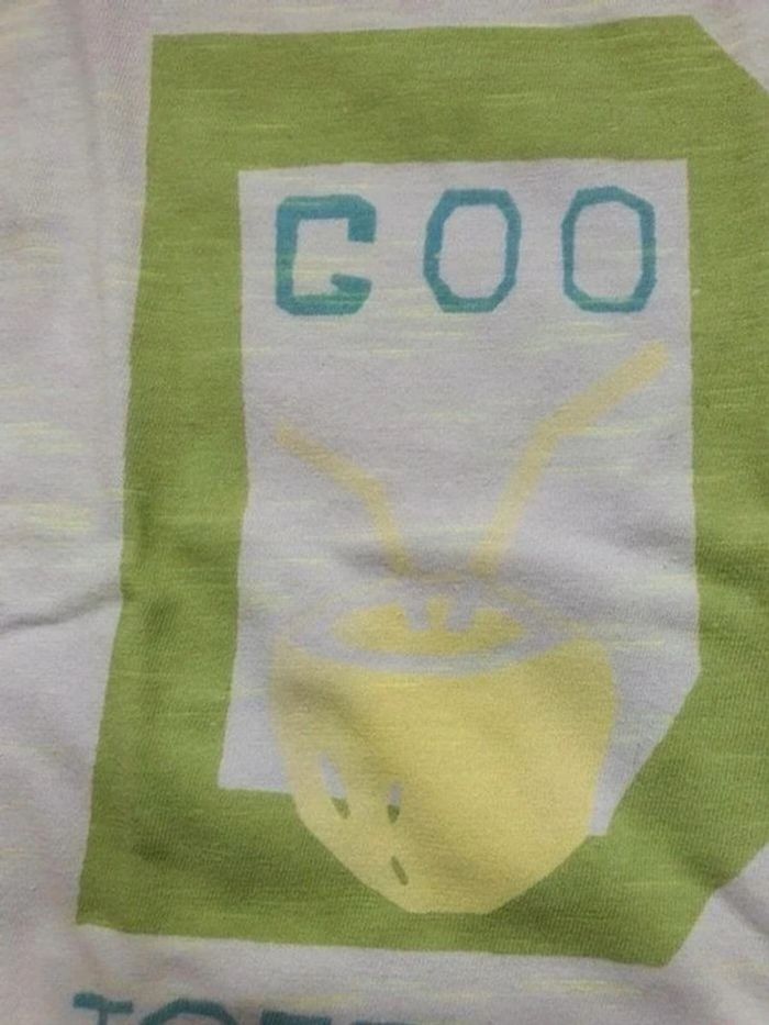 Débardeur Okaïdi blanc et vert 4 ans - photo numéro 3