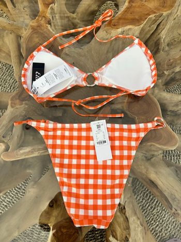 Maillot de bain 2 pièces carreaux Etam - photo numéro 3