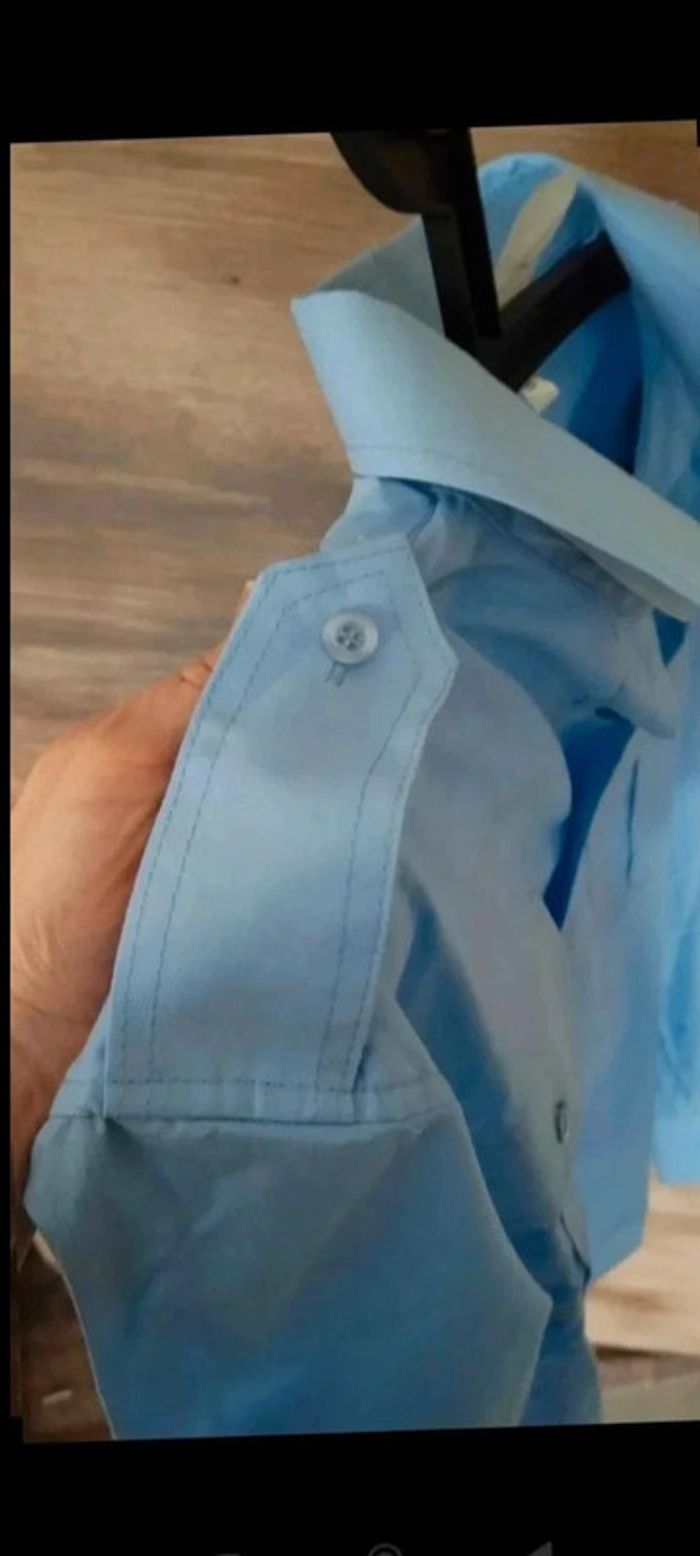 Chemise manches longues  bleu  taille  s - photo numéro 6