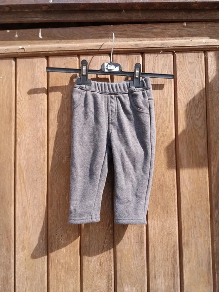 Pantalon de sport gris 12 mois bébé garcon