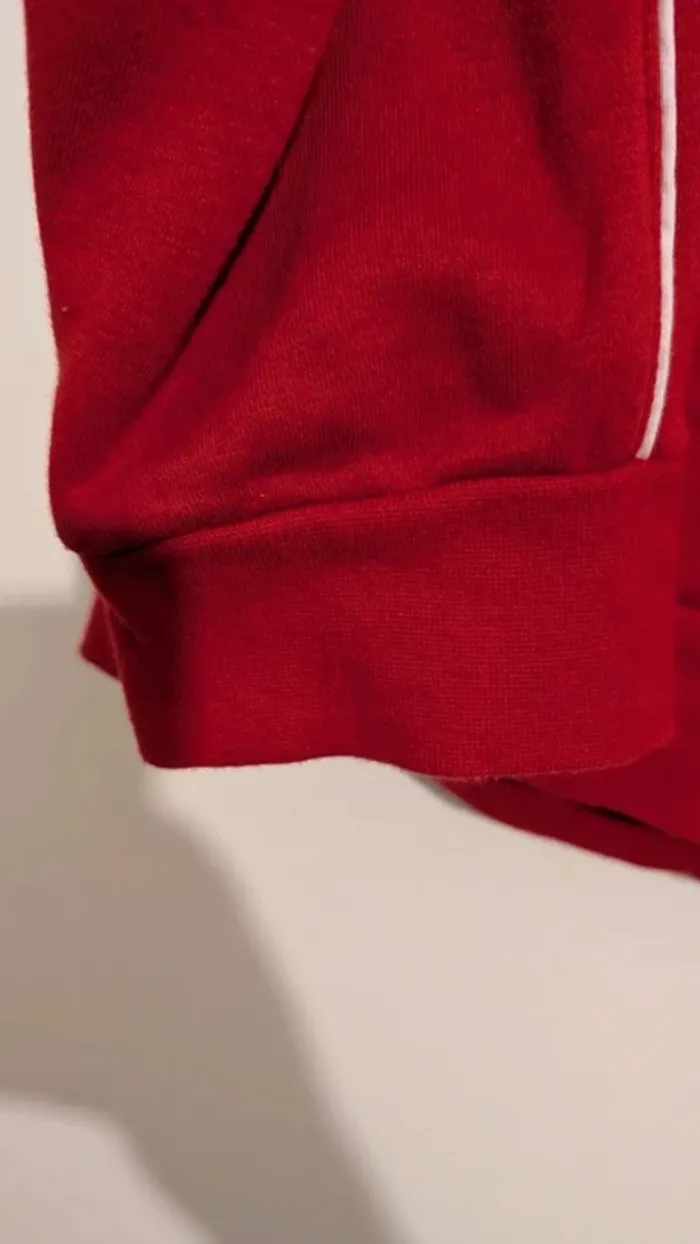 Hoodie Adidas Core 18 Rouge Logo Brodé – Taille L – Style Sportswear/Streetwear - photo numéro 7