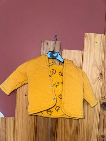 Veste fourrer Moutarde Zeeman 1/3 mois