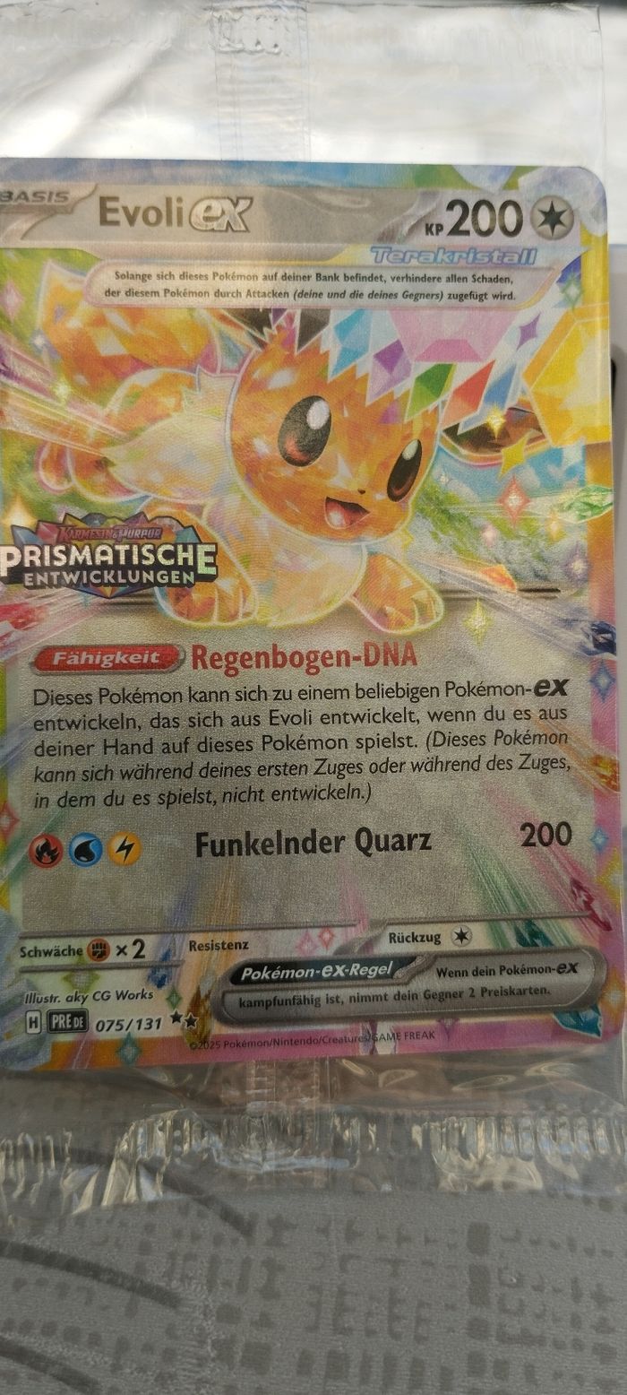 Carte pokémon evoli ex - photo numéro 3