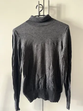 Pull col roulé Massimo Dutti gris