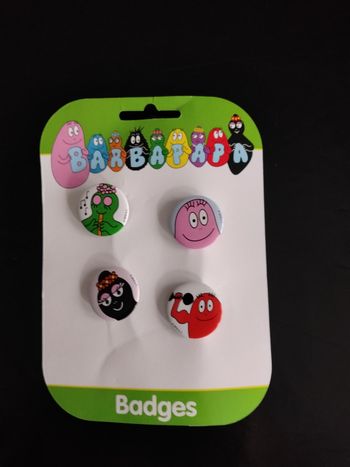 4 badges barbapapa