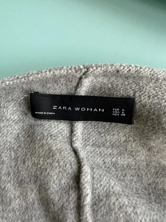 Manteau caban gris Zara - photo numéro 4