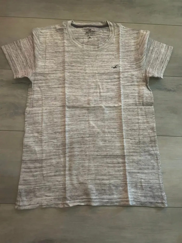 Tee-shirt Hollister xxs gris chiné