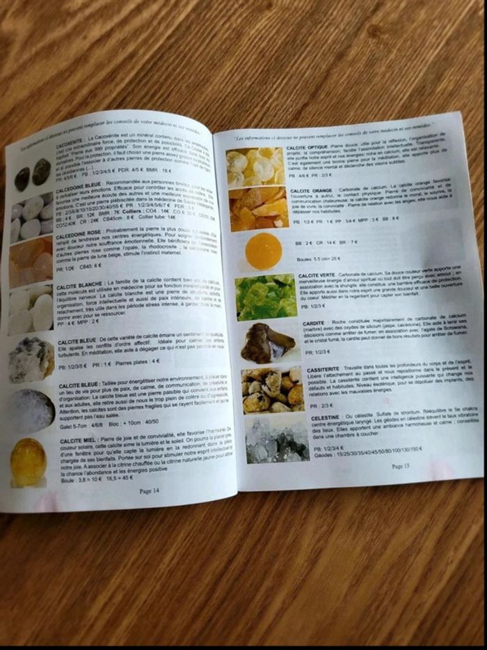 Livre Catalogue Minérales do Brasil – Pierres, cristaux & minéraux - Lithotérapie - photo numéro 2