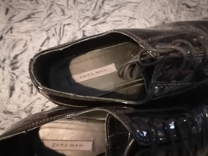Chaussures habillés homme en vernis noir - Zara Man - photo numéro 4
