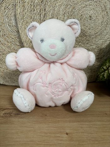 Neuf doudou ours boule rose perle kaloo 