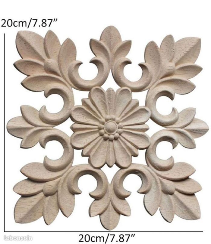 Applique en bois sculpté neuve - photo numéro 2