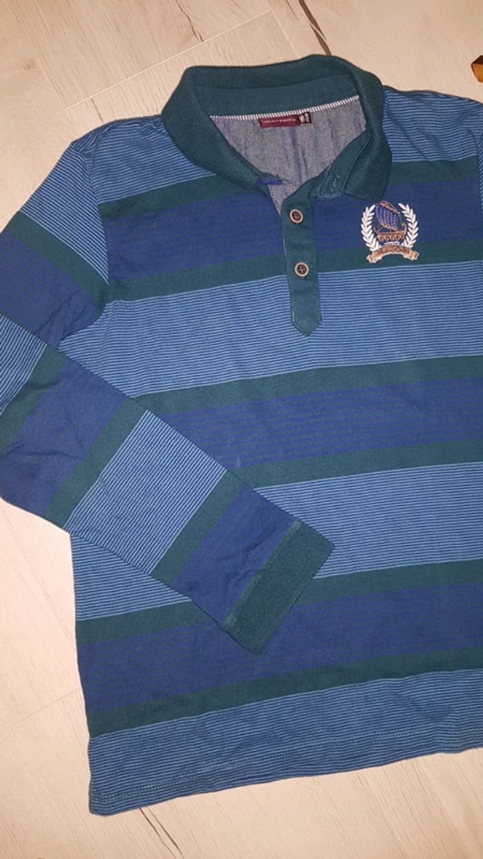 Polo bi couleur sergent major hiver garçon 11ans - photo numéro 2