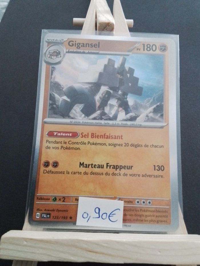 Carte Pokémon Gigansel Holographique 123/193
