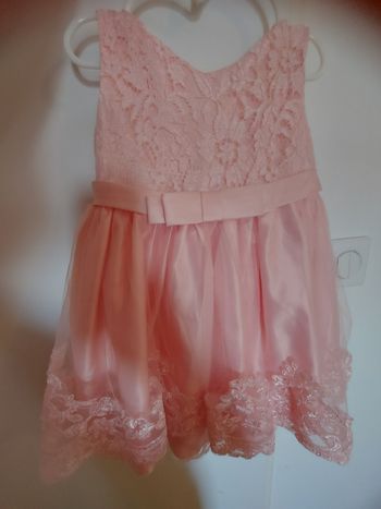 Vend robe fille 1ans rose pale