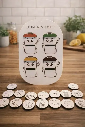 insert en bois je trie mes déchets