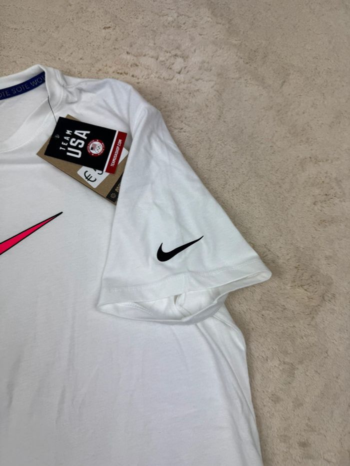 T-shirt Nike Team USA JO 2024 Aigle Blanc Neuf Taille L - photo numéro 5